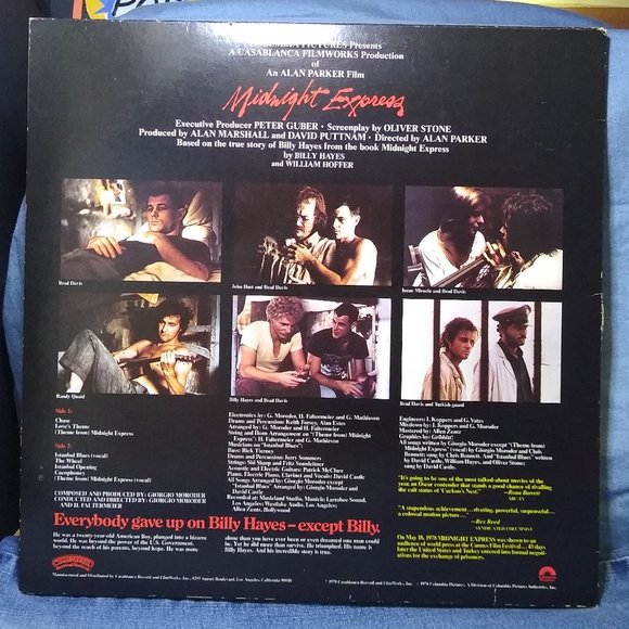 Midnight Express Soundtrack 1978 Vinyl Record - Picture 2 of 4
